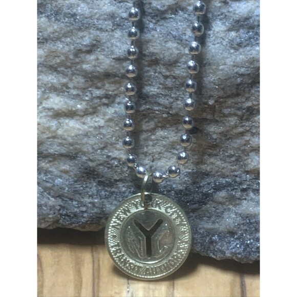 Vintage Circulated NYC 1970s New York City Subway Token Pendant. Wear History! - Picture 5 of 15